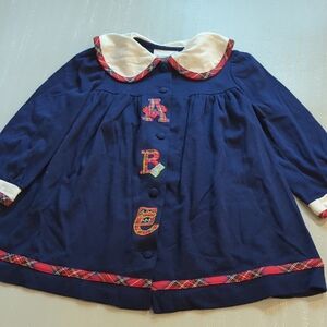 Vintage size 6 Dress Classic‎ Navy Alphabet